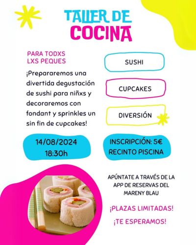 Taller Infantil de Cocina | Miércoles 14.08.2024